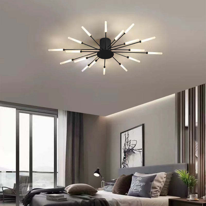 Asterra Albina Metal- og akryl-loftlampe til planmontering, 12 W til 42 W LED