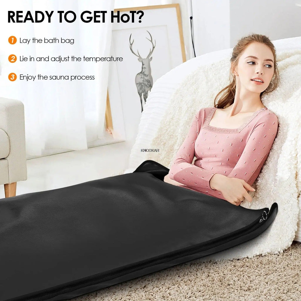 שמיכת אינפרא־אדום קומפקטית של AureaHeat לניקוי רעלים ולהרפיה
