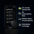 Varo Motorrad-GPS-Tracker, ohne Abonnement, mit iOS und Android kompatibel