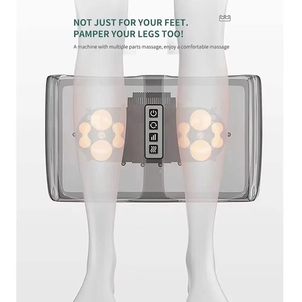 Luxury Shiatsu foot massager with heat function | 12 3D massage balls & timer - Fioriscas