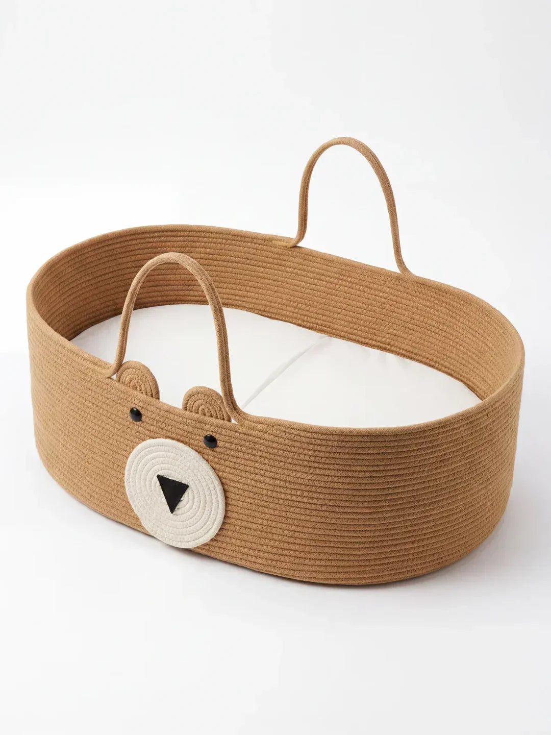 Bear Shaped Changing Basket In Cotton Rope For Nursery | Fioriscas