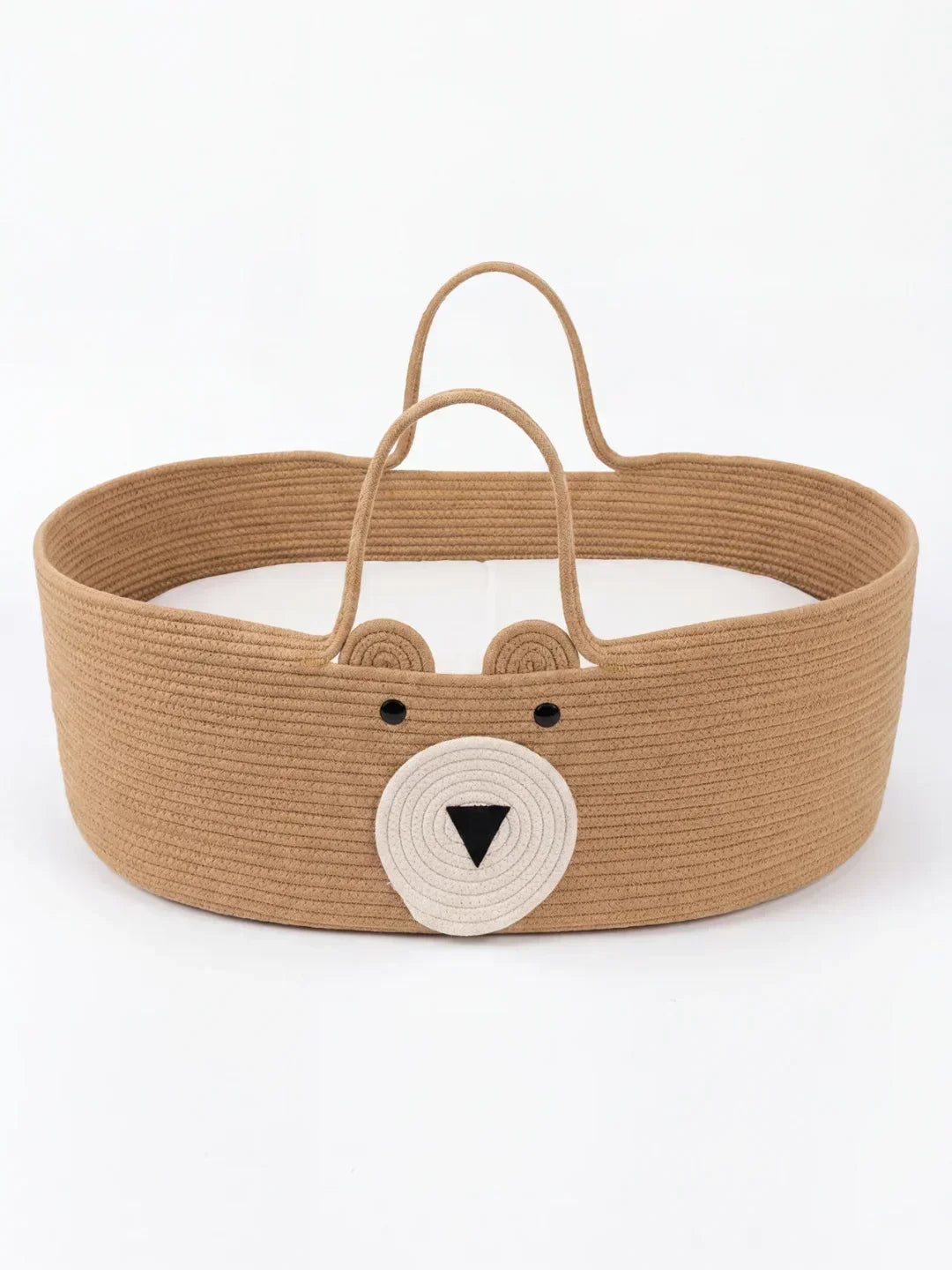Bear Shaped Changing Basket In Cotton Rope For Nursery | Fioriscas