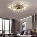 Asterra Albina Metal- og akryl-loftlampe til planmontering, 12 W til 42 W LED