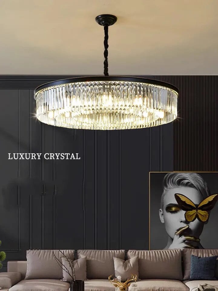 Liora K9-krystalpendel, konvertibel lysekrone og loftslampe