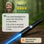 Laser-Taschenlampe, wasserdichte AeroForge Pro Feuerstarter-Fackel fürs Camping