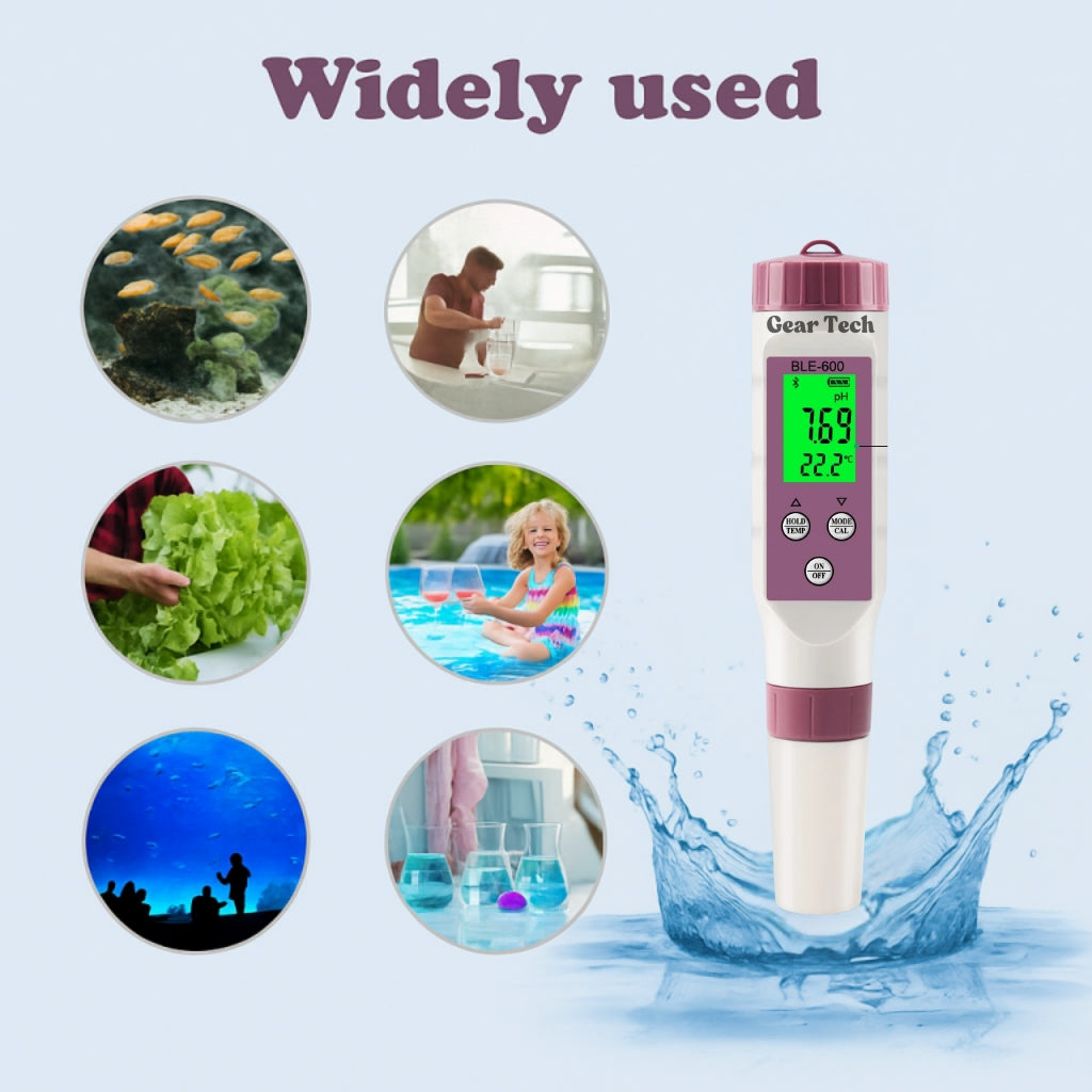 AquaSense 7-in-1 digitaler Poolwassertester mit App, pH-Wert und Chlor