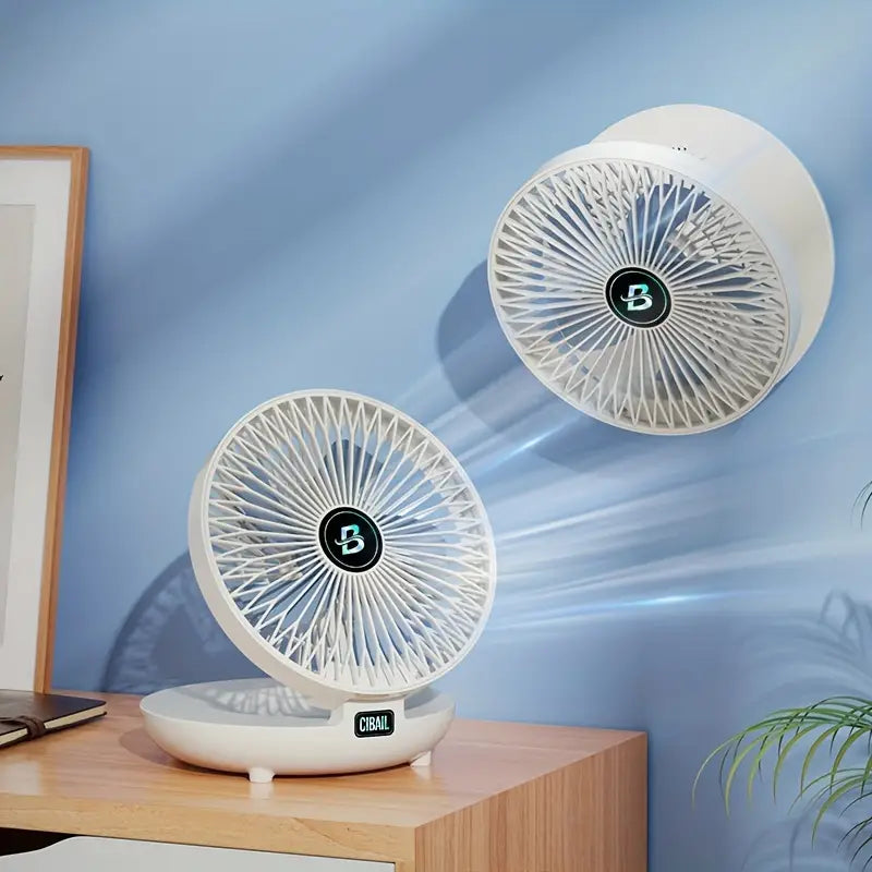 Ventilatore USB pieghevole da parete, raffreddamento personale ultra-silenzioso