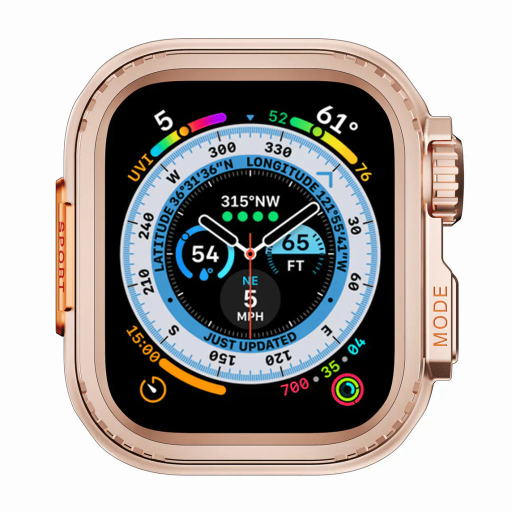 Apple Watch-etui i aluminium, AeroGuard robust beskyttelsesskal