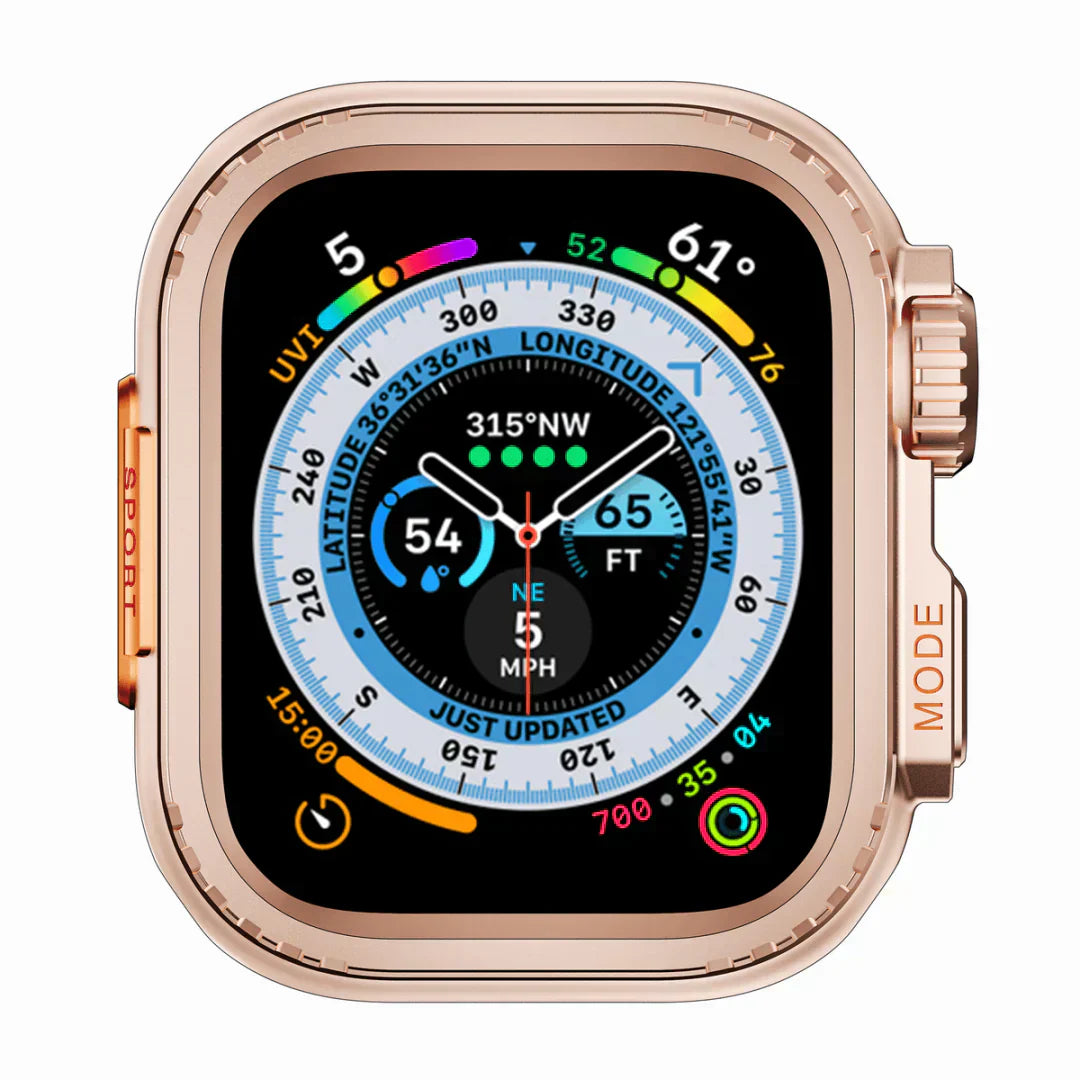 Apple Watch-etui i aluminium, AeroGuard robust beskyttelsesskal