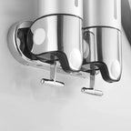 Wall Mounted Soap Dispenser | SudsStation Bathroom Organizer | Stainless Steel & ABS | 16.9 fl oz | Set of 1–3