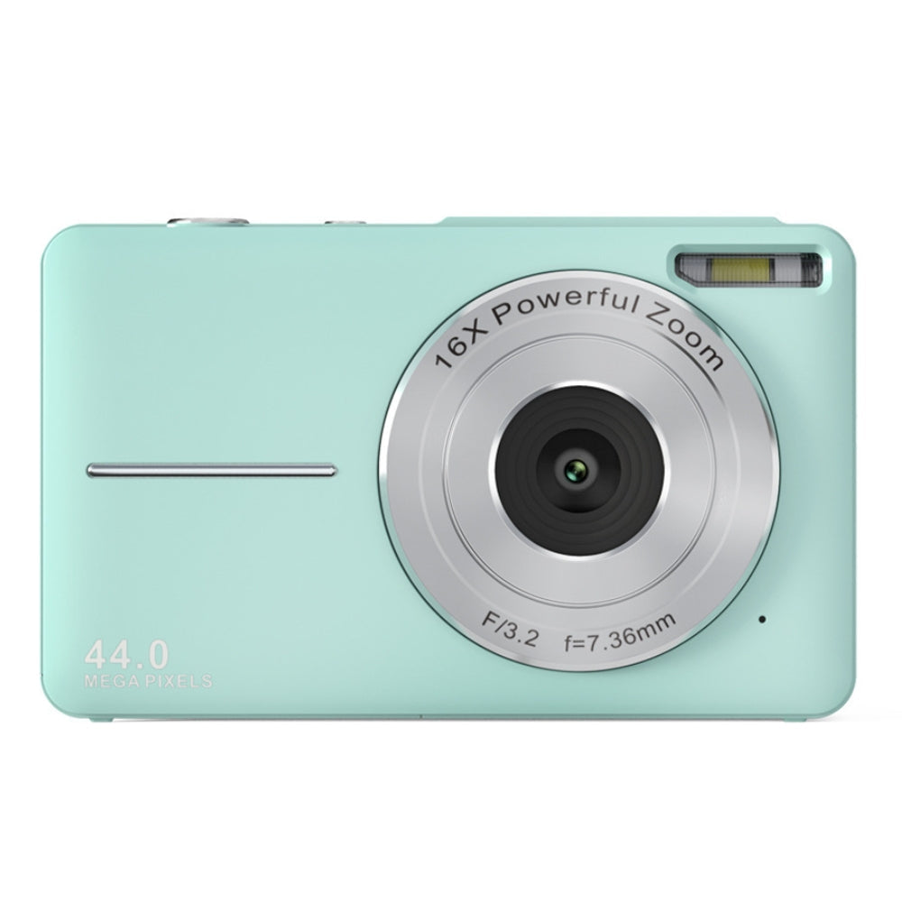 Videocamera ricaricabile per vlog con zoom 16x, foto da 44 MP e video 1080P