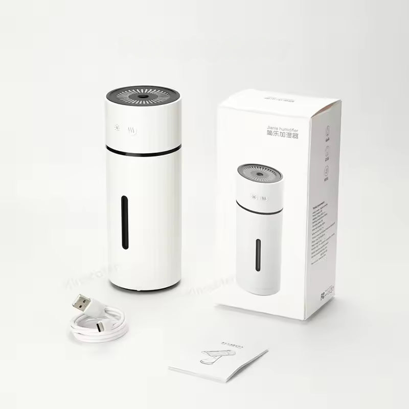 Mini humidificateur à ultrasons, rechargeable par USB avec une douce lumière LED