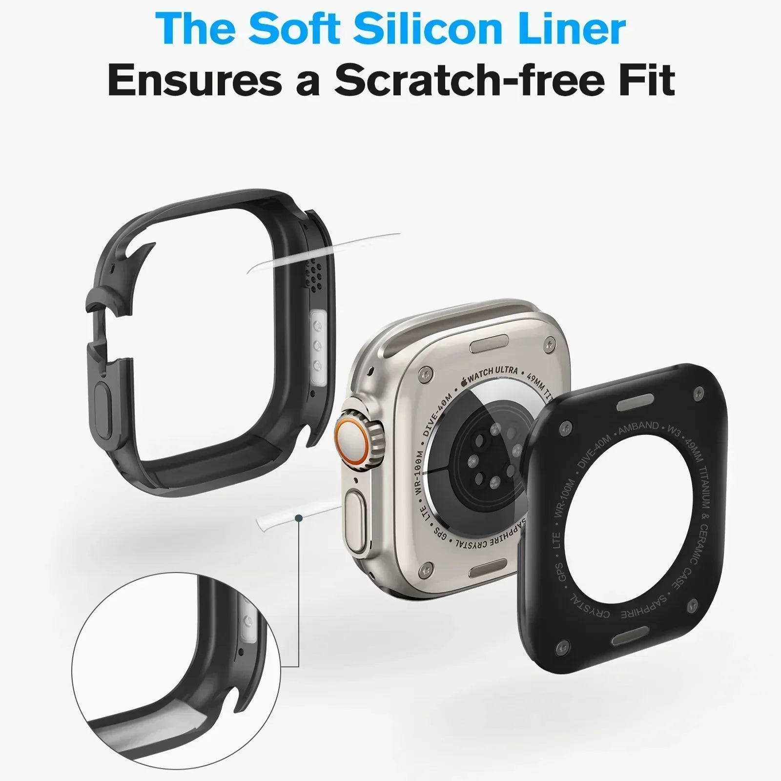 Apple Watch-etui, TrailGuard aluminiumlegering beskyttelsesskal