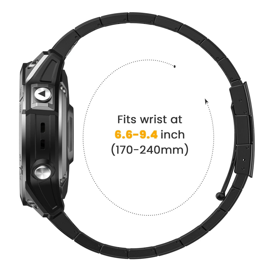 Titanium DLC Urrem til Garmin Fenix-serien, Kireya Magnetlås