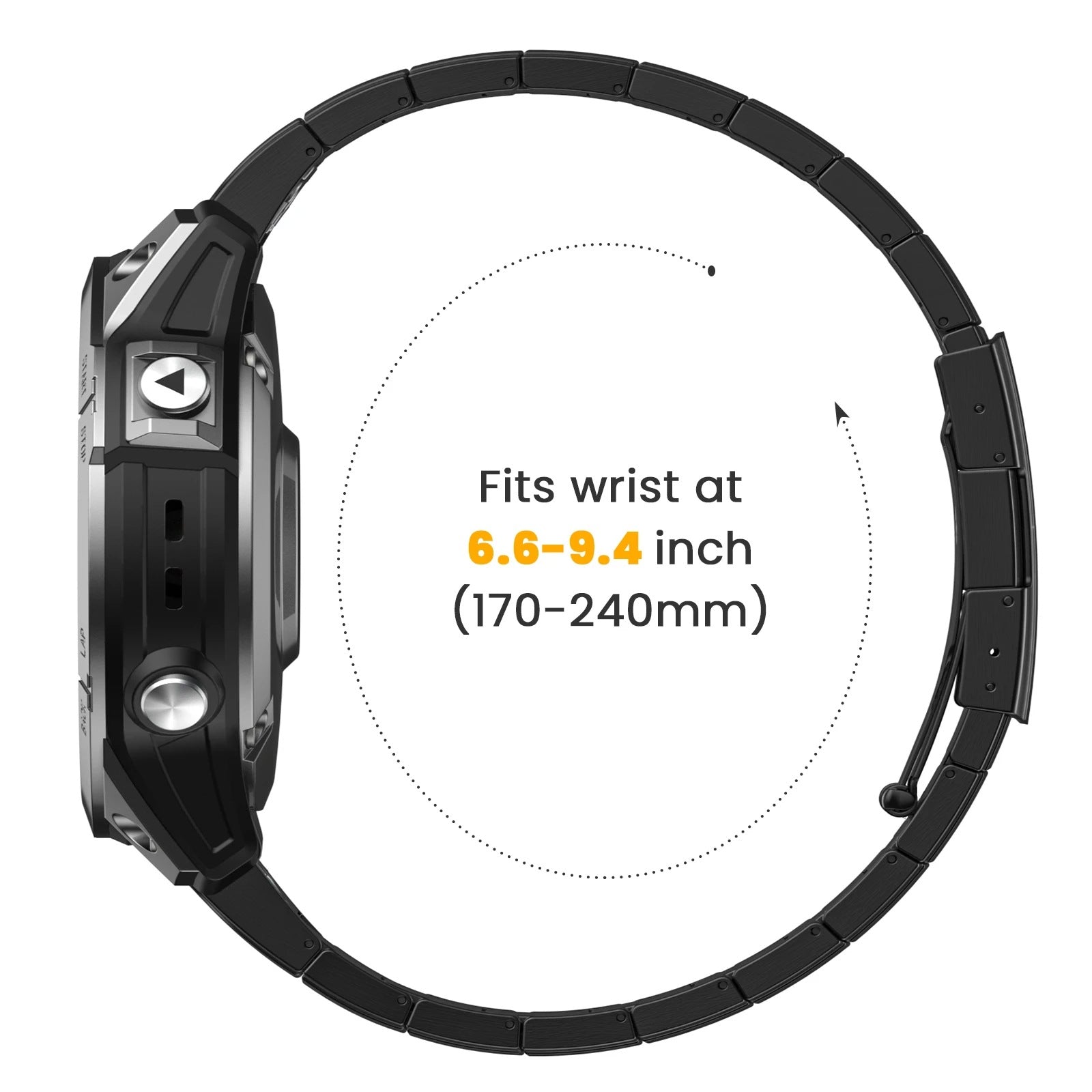 Titanium DLC Urrem til Garmin Fenix-serien, Kireya Magnetlås