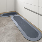 Quick-Dry Microfiber Bath Mat, Aurea Plush Absorbent Bathroom Rug