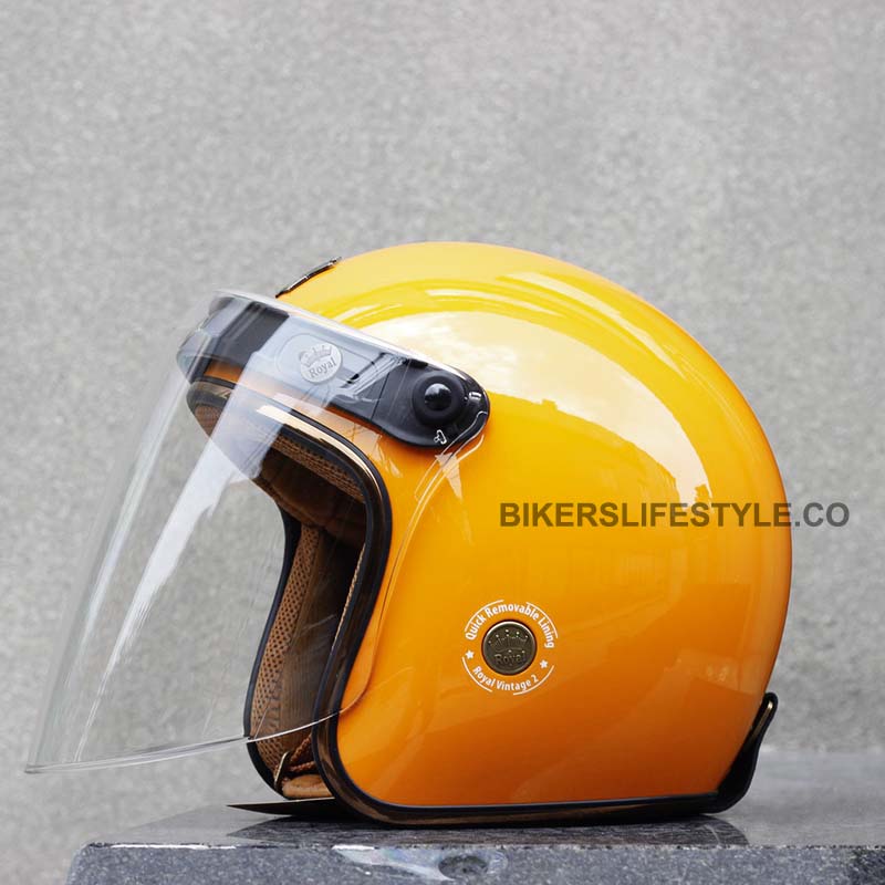 BKS65 Vintage Rider Visor With Anti Fog UV Proof Polycarbonate | Fioriscas
