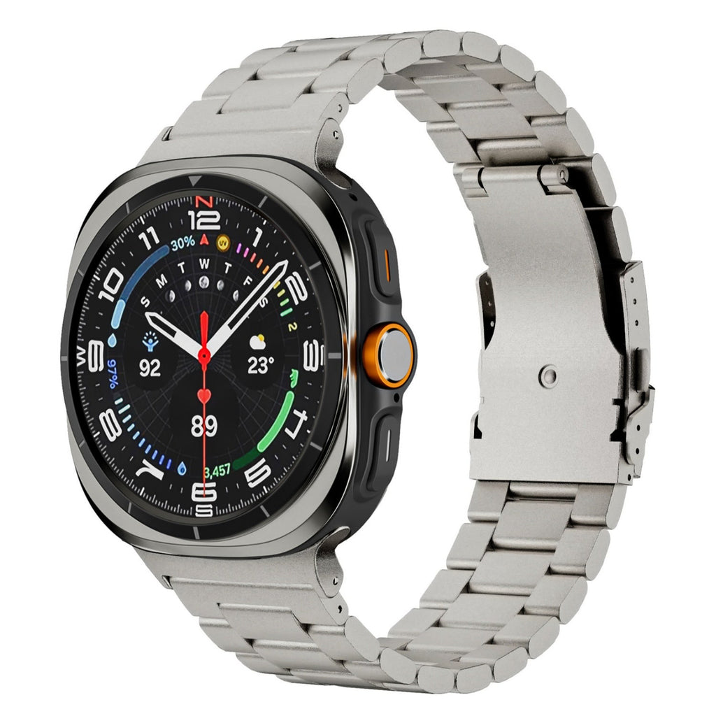 Aurex Titanium Watch Band for Samsung Galaxy Watch Ultra, Folding Buckle