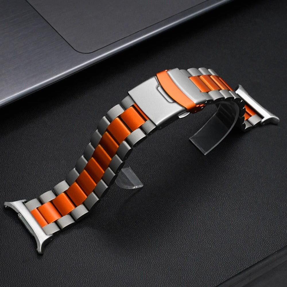 Aurex Titanium Watch Band for Samsung Galaxy Watch Ultra, Folding Buckle