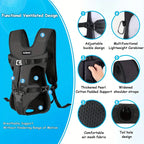 Front-Carry Dog Backpack Carrier For Hiking And Outdoor Trips