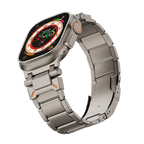Řemínek Apple Watch, titanový řemínek Auridan s nastavitelným zapínáním