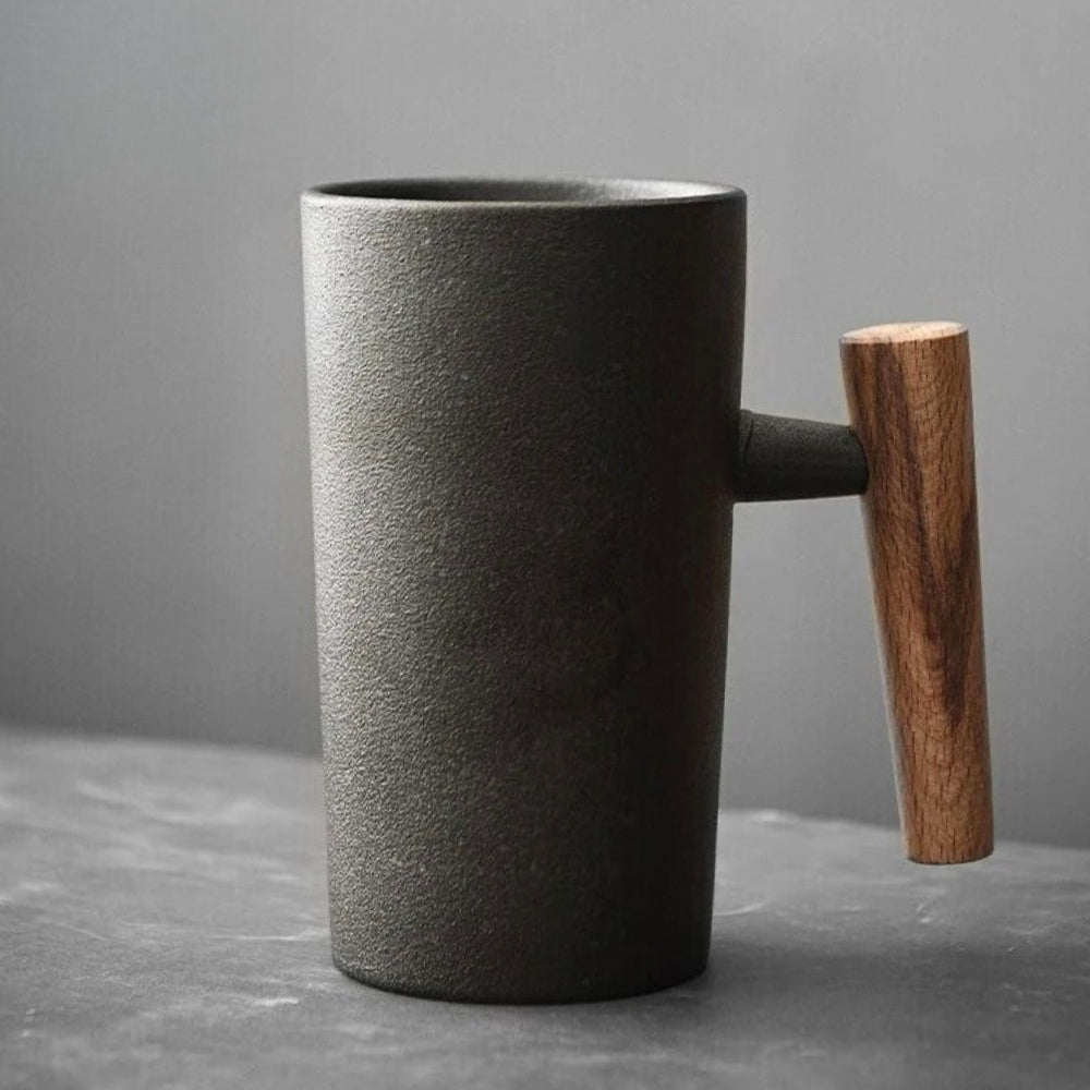 TerraNord Latte Mugs, Nordic Earth Tones, Stoneware, 4 Colors