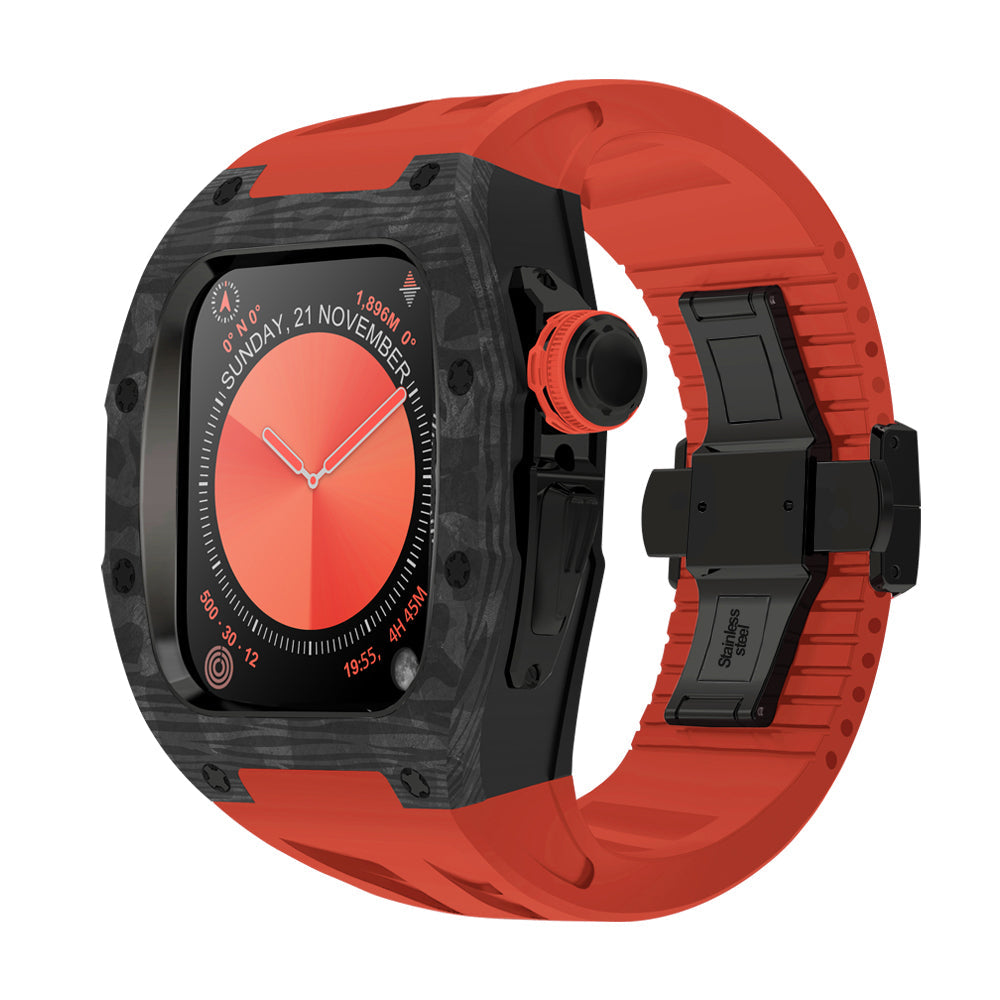 Carbon Fiber Titanium Retrofit Case, NovaCarb S10 Apple Watch Kit