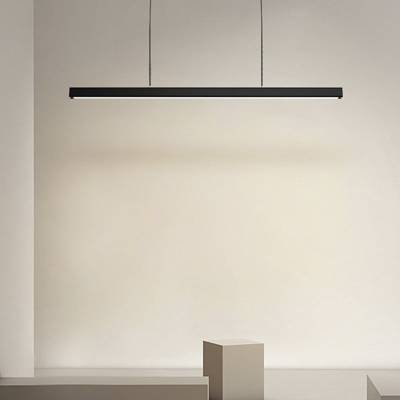 Lampada a sospensione lineare minimalista classica Orva in bianco e nero | Fioriscas