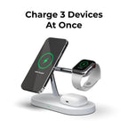 4-In-1 Wireless Charger QuattroCharge, MagSafe For iPhone & Watch