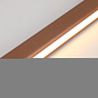Nexis Linear-Frame LED Pendant Light, Black & Brown Finish