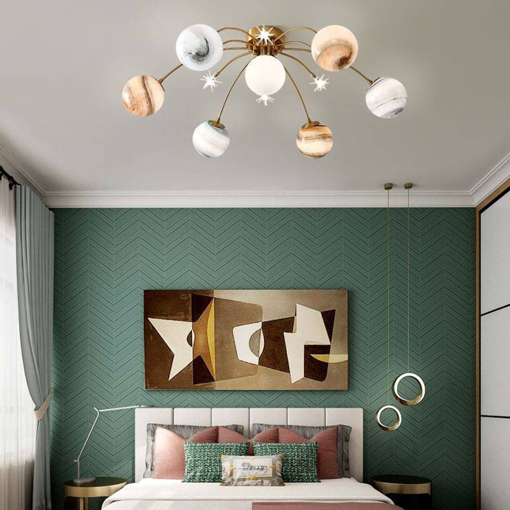 Lampada da soffitto a plafone Aria Modern Planet, soggiorno | Fioriscas