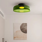Håndlavet loftslampe i glas, Lumenweave nordisk design med flere niveauer