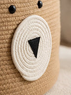 Bear Shaped Changing Basket In Cotton Rope For Nursery | Fioriscas