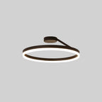 LumaAura Gold-Finish LED Ceiling Light, Black or White Trim, 2 Sizes