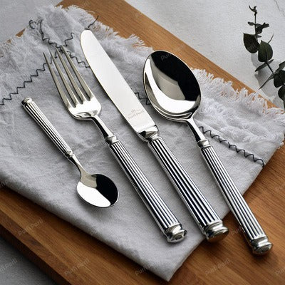 Bellemont Roman-Inspired Flatware Set, Heavyweight Cutlery, 4 or 20 Pieces