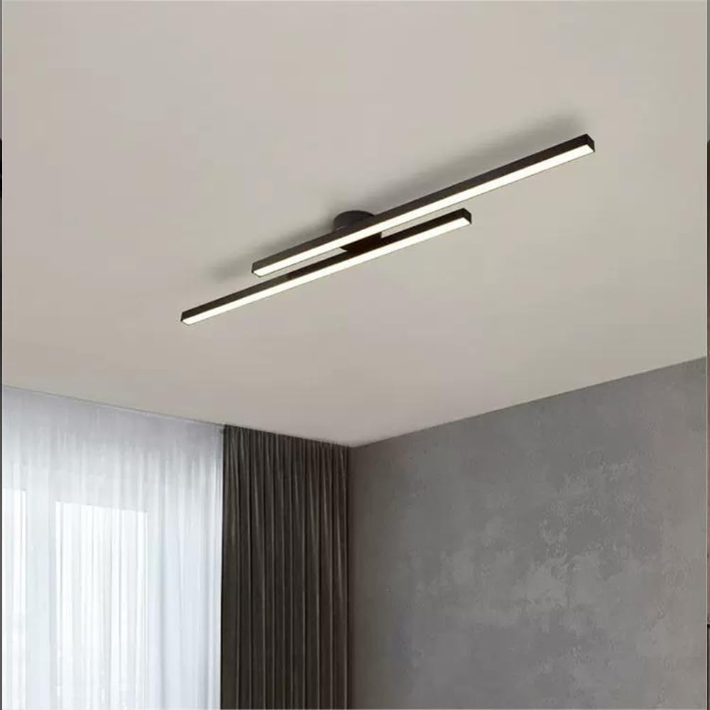 Ultra-Slim LED Semi-Flush Ceiling Light in Aluminum, LumenVale