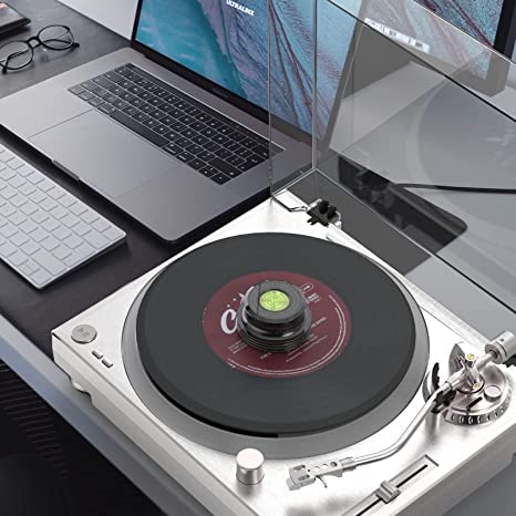 Bubble Level Vinyl Weight Clamp For Turntables With Soft Base Pad | Fioriscas