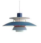 Lampa wisząca Petal, inspirowana stylem duńskim, żelazna rama, 3 rozmiary