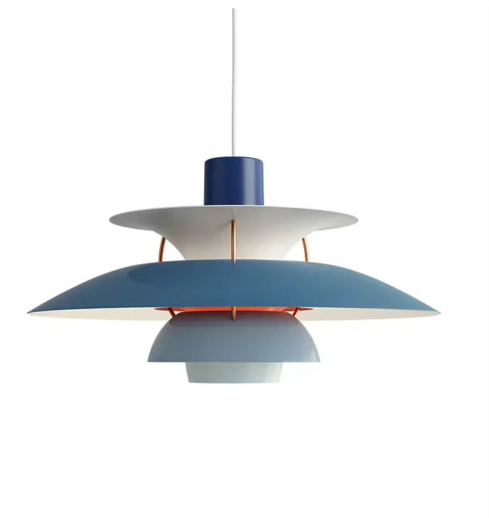 Lampa wisząca Petal, inspirowana stylem duńskim, żelazna rama, 3 rozmiary