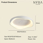 Remote-Controlled Ceiling Or Wall Light, Virelli 3-Tone LED Fixture