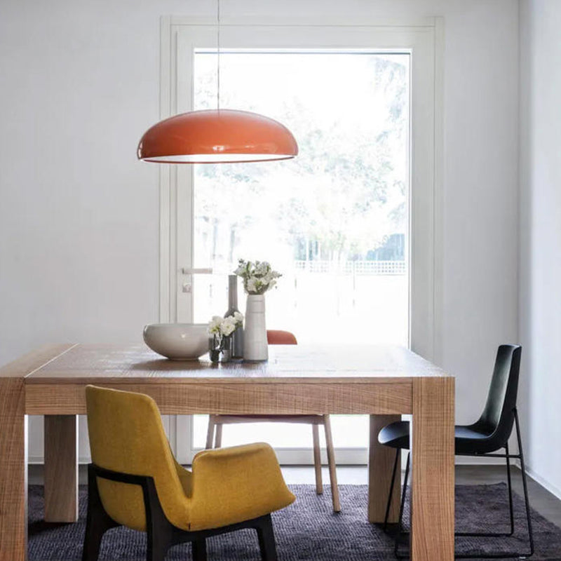 Lampada a sospensione Nova Deco, paralume cilindrico in metallo disponibile in 4 colori e 3 dimensioni