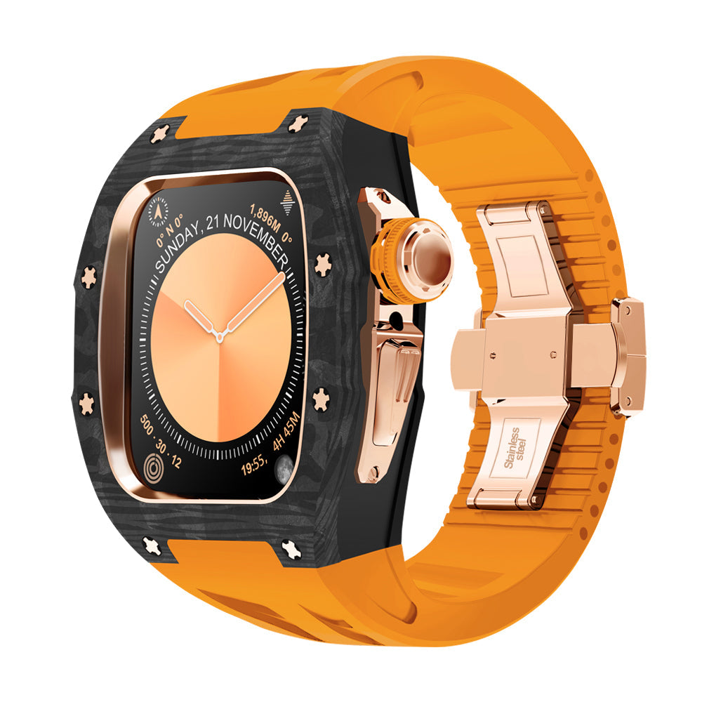 Carbon Fiber Titanium Retrofit Case, NovaCarb S10 Apple Watch Kit