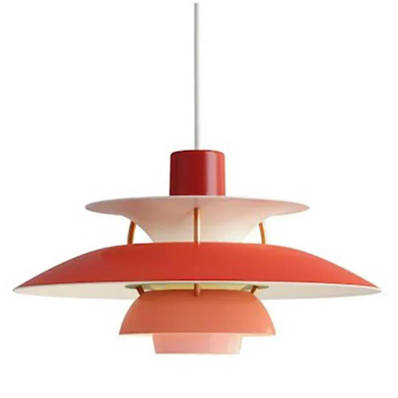 Lampa wisząca LED Morandi z wielokolorowym metalowym kloszem do salonu | Fioriscas