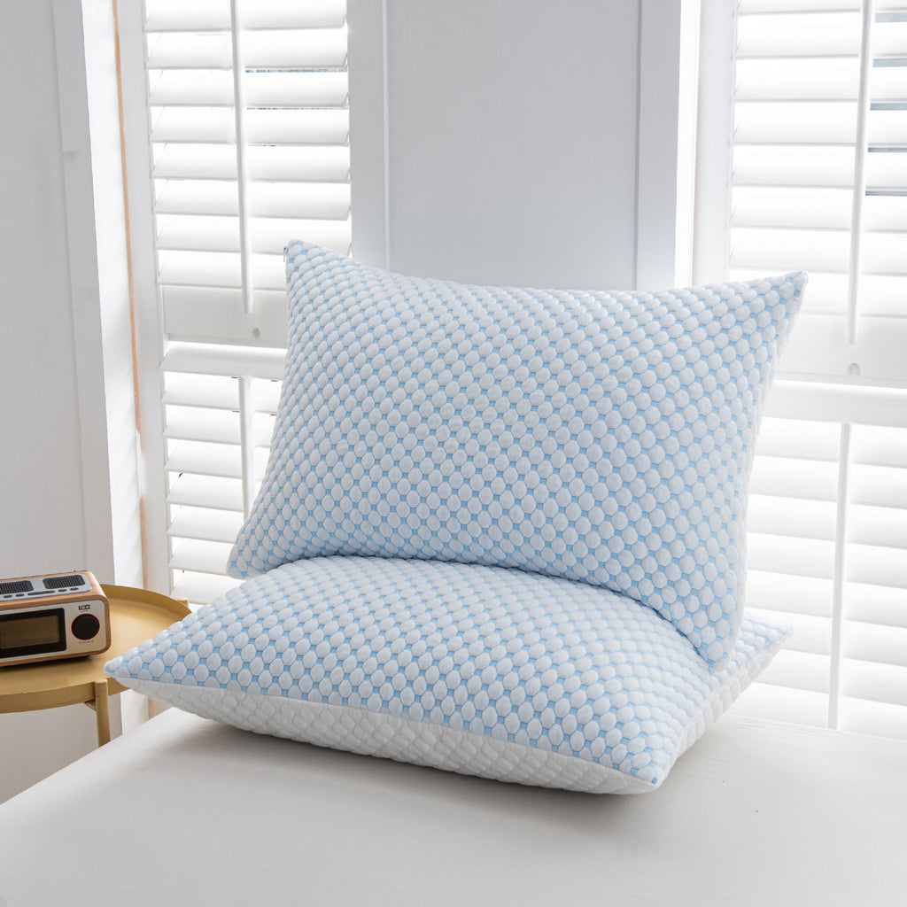 BambooRest Memory Foam Pillow With Cooling Bamboo Cover For Neck Support