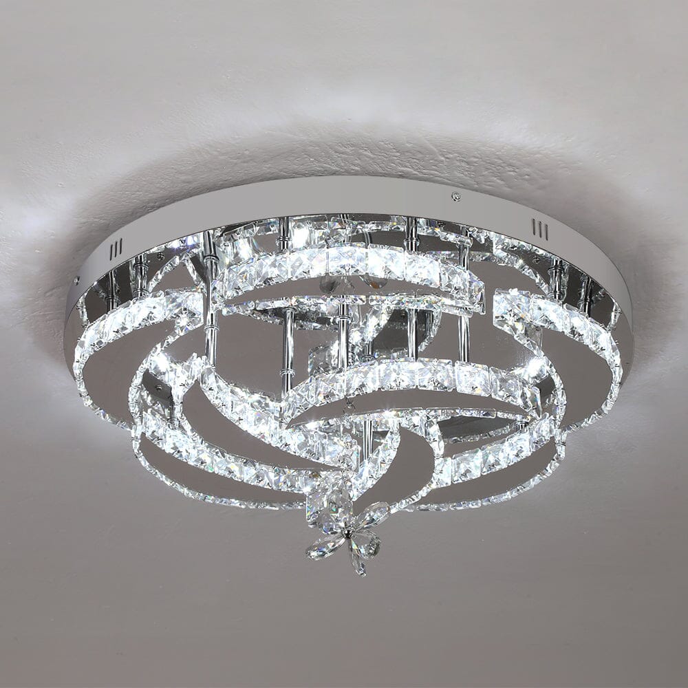 Stropní lustr, design Roselle Crystal, chromovaný přisazený model
