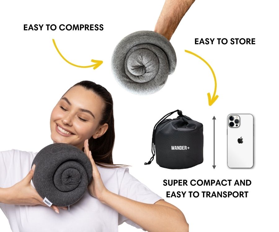 Memory Foam Travel Neck Pillow | Fioriscas