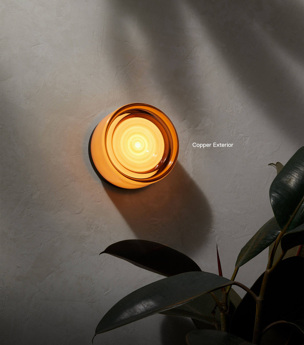 Outdoor Wall Sconce, RippleGuard Tempered Glass Shade, IP65 Rated