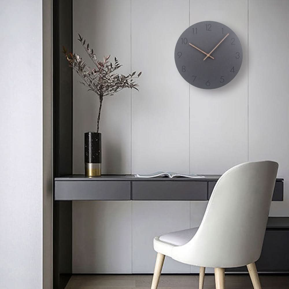 Horloge murale silencieuse de style nordique pour les pièces modernes - Fioriscas