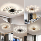 Asterra Albina Metal- og akryl-loftlampe til planmontering, 12 W til 42 W LED