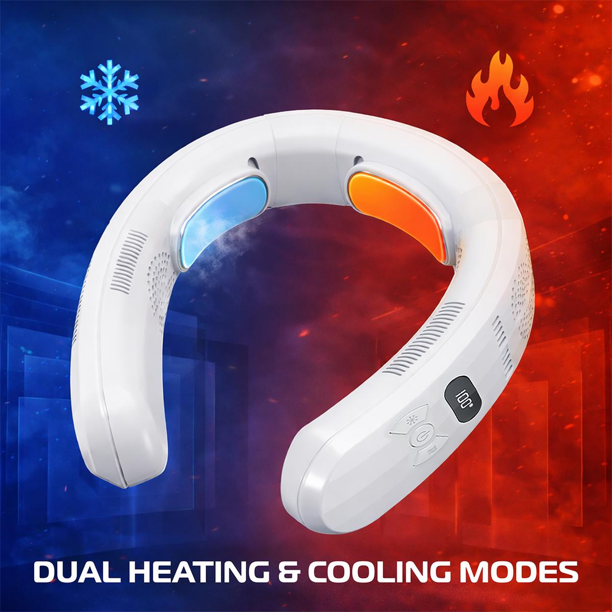 Nekventilator met verwarming en verkoeling, ThermoFlow draagbaar model met 3 zones